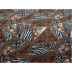 100cm * 148cm Afrika Luipaard print Patchwork Stof Crêpe Satijnen jurk Charmeuse materiaal