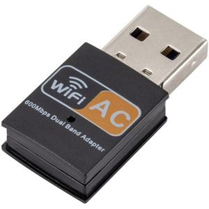 600 Mbit/S 2.4G/5Ghz Draadloze Usb Lan-kaart X Pc Wifi Adapter 802.11ac Dual Band