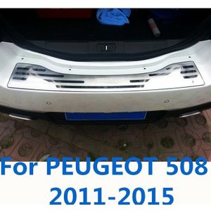 Drempel Artikel Welkom pedaal Achterhoede Achterklep decoratie Heldere strip instaplijsten welkom pedaal Voor PEUGEOT 508