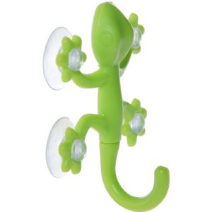 Gecko Krachtige Plastic Vier Zuignappen Haak Muur Hanger Decoratie Badkamer