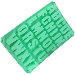 1Pc Grote Mallen Cijfers Letters Siliconen Mal 3D Fondant Mold Taarten Decoreren Gereedschap Diy Keuken Bakvormen