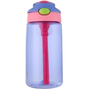 500Ml 4 Kleuren Baby Water Flessen Pasgeboren Cup Kinderen Leren Voeden Stro Sap Drinken Fles Bpa Gratis voor Kids