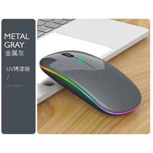 Draadloze Muis Bluetooth Dual-Mode Muis Led Verlichting Kleur Mute Ergonomisch Comfort Voor Games Kantoor Dpi 800-1600 pc Laptop Muis