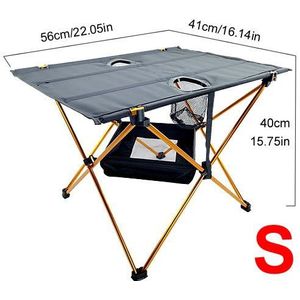 Lichter Up Outdoor Camping Tafel Opvouwbare Tafel Draagbare Computer Picknick Tafels Ultra Licht Anti Slip Vouwen Bureau Aluminium