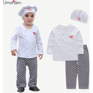 Umorden Kok Chef Kostuum Outfit Voor Baby Jongens Peuter Infant Halloween Kerst Verjaardagsfeestje Cosplay Fancy Dress