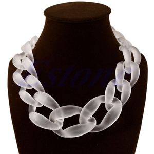 Lady Acryl Kraag Chunky Choker Verklaring Collier Hanger Jewel