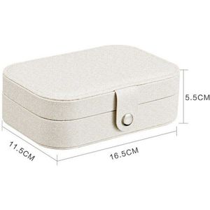 Newest Portable Travel Jewelry Box Earring Ring Necklace Jewelry Packaging Button Jewellery Ornaments Case Leather Jewelers