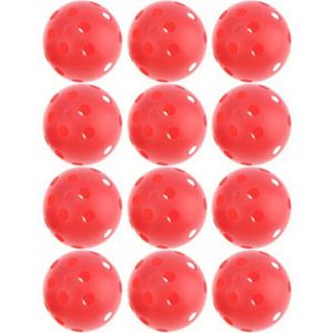 12pcsX72mm Plastic Golfbal Pickleball Luchtstroom Bal Floorball Hollow Indoor Praktijk Bal Fun-Air Scoop Bal Golf Accessoires