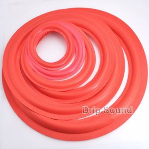 2 Stuks 4 "/5"/6.5 "/8"/10 "/12" Inch speaker Foam Rand Bass Subwoofer Woofer Surround Cirkel Reparatie Onderdelen # Rood