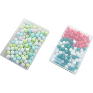 200 Stuks Gekleurde Ronde Punaise Head Kaart Kopspijkers Push Pins Tationery Duim Kopspijkers Prikbord Bulletin Board Binding Accessoires