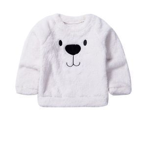 Meihuida Peuter Kids Baby Meisjes Jongens Dragen Trui Winter Warm Top Lange Mouw Bont Trui Dikke Warme Kleding