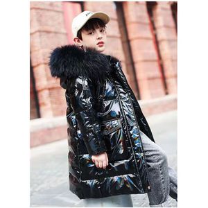 -25 Graden Rusland Winter Parka Jassen 2 Kleuren Voor 4-14Yrs Baby Jongens Bovenkleding Waterdichte Jas Kids Warme Dikke Hooded snowsuit