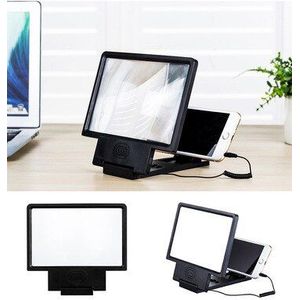 Roze Screen Vergrootglas Versterker Hoorn Geluid Video Vergroten Mobiele Telefoon Screen Versterker Universele Draagbare Vouwen