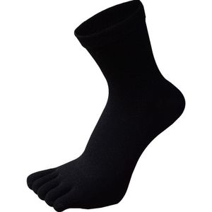 Teen Sokken Mannen En Vrouwen Vijf Vingers Sokken Ademend Katoen Sokken Sport Running Effen Kleur Zwart Wit Grijs Kaki Mens sokken