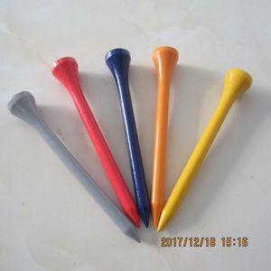 1000 stks/zak Grote multi kleur 70mm bamboe materiaal 2 3/4 inch lengte grijs/rood/blauw/ orange/geel kleur bamboe golf tee