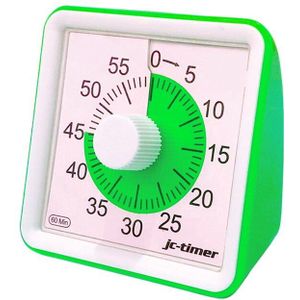 Zuinig 1 Pcs 60 Minuten Visuele Analoge Timer Stille Countdown Klok Time Management voor Kids Volwassenen ds99