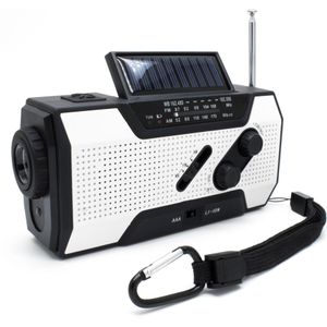 2000Mah Solar Radio Am/Fm Weer Radio Multifunctionele Draagbare Emergency Radio Met Led Zaklamp Solar Powerbank Radio