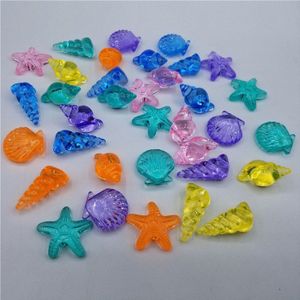 Glas Kristal Marine Zeester Shell Schelp Bruiloft Home Decor Art Middelpunt Craft Clear Party Gems Filler Speelgoed Confetti
