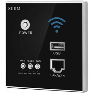 300Mbps In-Muur Draadloze Router Ap Access Point Wifi Router Lan Network Switch Wifi Ap Router Met Wps encryptie Usb Socket
