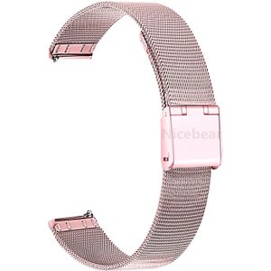 Drukknoop Metalen Horlogeband Voor Samsung Galaxy Horloge Actieve 2 44Mm 40Mm Roestvrij Stalen Horloge Band Polsband Riem