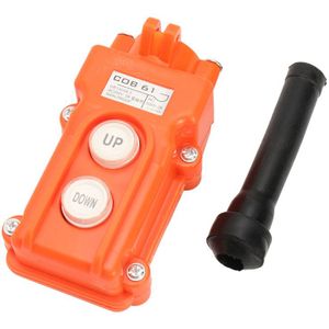 1PC COB-61 Crane Pendant Controle Drukknop Hoist Station Up-Down Regendicht Knop Switch Nood schakelaar