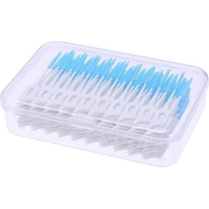 160 Stuks Wegwerp Dental Floss Oral Care Interdentale Borstels Volwassenen Plastic Tandenstoker Dental Floss Kit
