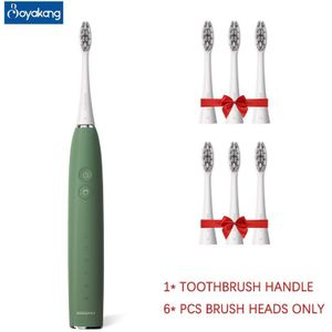 Bayakang Smart Sonic Elektrische Tandenborstel Smart Timing 5 Modi IPX8 Waterdicht Dupont Britles Usb Charger Volwassen