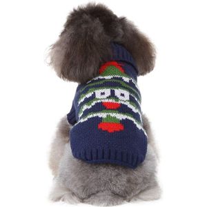 1pc Herfst Winter Trui Kerst Trui Grote Hond Sneeuwpop Truien Warme Doek PuppyCoat Jumper Truien