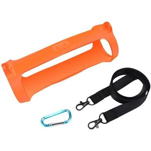 Silicone Case Cover Skin Met Riem Karabijnhaak Voor Lading 4 Draagbare Draadloze Bluetooth Speaker