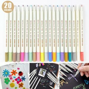 Hoogwaardige Acryl Steen Markering Pen 20 Kleur Markering Pen Specificatie Kan Vegen Diy Fotoalbum Kleur Pen