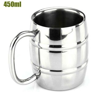 230/450Ml Rvs Tumbler Glas Drinken Bier Koffie Water Mok Cup Camping Vacuüm-Geïsoleerde Onbreekbaar