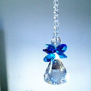 160mm (Hoogte) Blauw Glas Kristallen Kroonluchter Onderdelen, Suncatcher Prisma Hangers Bruiloft/Home Decoratie,