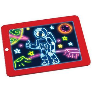 3D Magic Drawing Pad Led Schrijfbord Plastic Board Creatieve Art Magic Kinderen Brain Development Puzzel Speelgoed Onderwijs Set