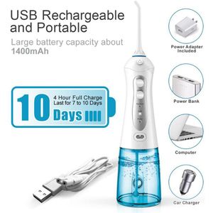 300Ml Draagbare Smart Elektrische Monddouche Tanden Reinigen Apparaat Dental Floss Whitening Tanden Apparaat Tand Cleaner Verwijder Voedsel