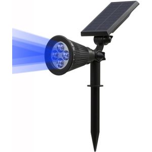 T-SUN 2 Pcs Solar Powered Spotlight Outdoor Verlichting Solar Light 2-In-1 Verstelbare 4 Led Solar Lamp waterdicht Voor Tuin Hek