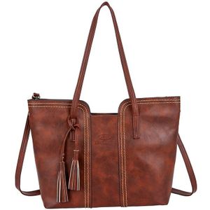 Luxe Vrouwen Handtas Mode Vrouwelijke Tas Pu Lederen Schoudertassen Dames Hoge Capaciteit Vintage Messenger Bags