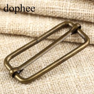 Dophee 20 Stuks Metalen Verstelbare Vierkante Ring Gespen Kledingstuk Riem Diy Handwerken Bagage Naaien Handgemaakte Tas Portemonnee Knoppen LW0462