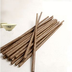 8 paar/set Servies houten Eetstokjes geen verf gezonde natuurlijke Chinese Craft 25 cm Antislip Chop stok bestek keuken accessoires
