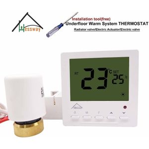 HESSWAY verbergen water Thermische Elektrische Actuator Thermostaat voor Warme Vloer