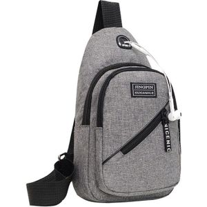 FRID Anti-diefstal Sling Chest Crossbody tas, diefstalbestendige tas, schoudertas, borstzak van nylon voor dames en heren, licht, eenvoudig en met grote capaciteit