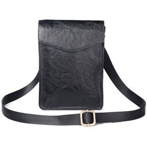 Mode Universele Taille Zakken Mode Mannen Casual Lederen Schoudertas Pocket PU Pouch Crossbody Tassen Mannelijke Mobiele Telefoon Zak