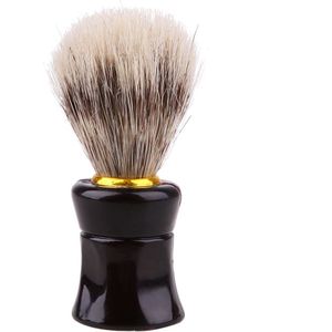 Mannen Scheren Baard Borstel Haar Kapper Salon Tool Mannen Facial Baard Schoonmaken Apparaat Scheren Tool Scheermes Borstel Met Houten Handvat