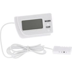 Mini Digitale Temperatuur Vochtigheid Meter Incubator Huisdier Schildpad Broedeieren Sensor Thermometer Indoor Outdoor Home Gereedschap Wit