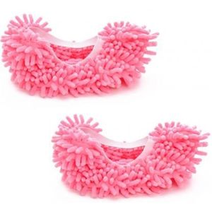 1 Paar Zachte Huis Vloer Dweilen Schoonmaken Slipper Schoenen Cover Mop Stof Cleaner