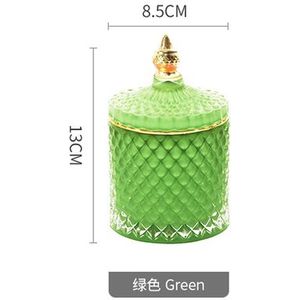 Franse Licht Luxe Multicolor Glas Opslag Pot Handgemaakte Aromatherapie Fles Wattenstaafje Tandenstoker Opbergdoos Kaars Jar