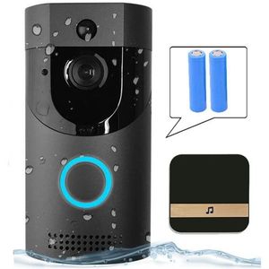 B30 Wifi Deurbel Ip65 Waterdichte Smart Video Deurbel 720P Draadloze Intercom Spar Alarm Ir Nachtzicht Ip camera (Eu Plug)