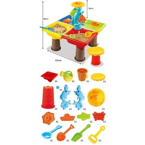 Kinderen Strand Tafel Baby Spelen Zand Baggeren Gereedschappen Kinderen Spelen Zand Speelgoed Outdoor Puzzel Ouder-kind Activiteiten Set