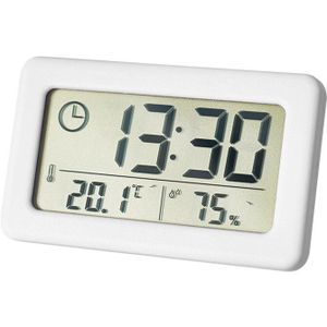 Digitale Wekker Thermometer Hygrometer Meter Elektronische Vochtigheid Monitor Klok Voor Thuis Slaapkamer Kinderen Kamer Decoratie