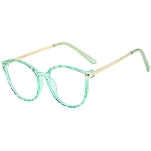 Yooske Optische Anti Blauw Ligth Brilmontuur Vrouwen Mannen Ronde Oversized Brillen Frames Metalen Brillen Clear Lenzen Brillen