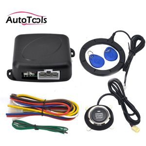 Auto Alarm Motor Start Stop Met Rfid Lock 12V Keyless Entry Start Systeem Autostart